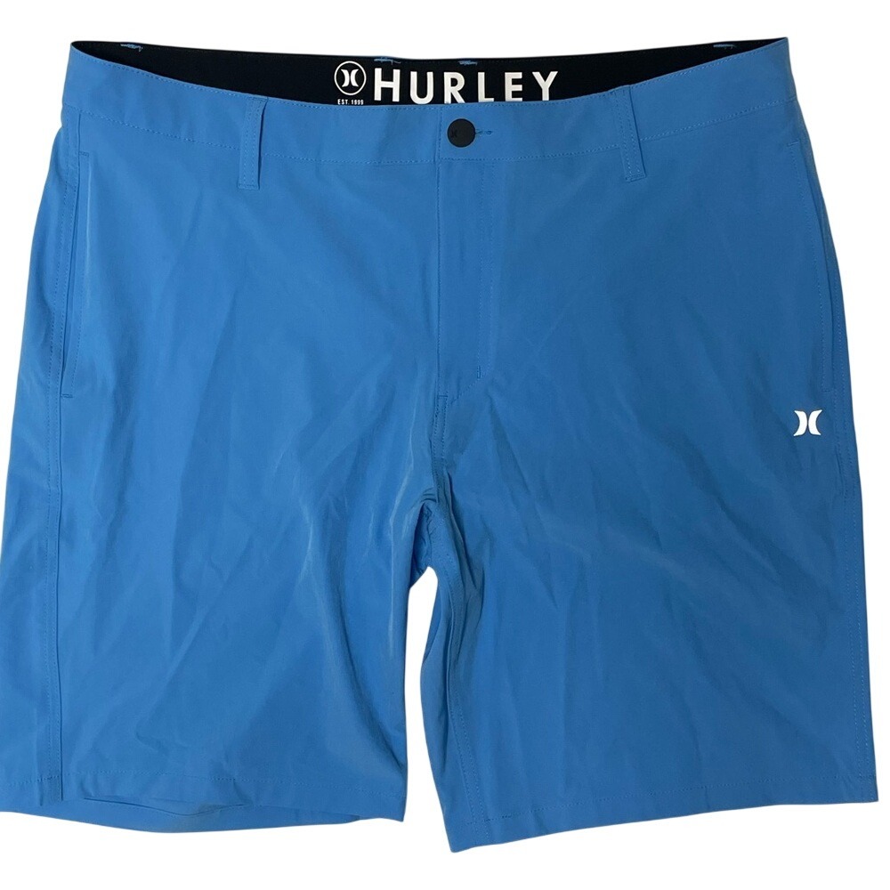 Hurley All Day Vibrant Blue Hybrid Shorts Men's 38